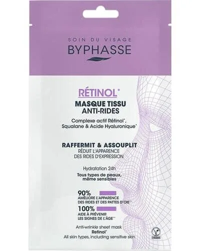 Masque Tissu Anti-Ride Retinol Тканинна маска проти зморшок - Byphasse