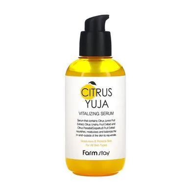 Сироватка для обличчя з екстрактом юдзу - FarmStay Citrus Yuja Vitalizing Serum, 100 мл