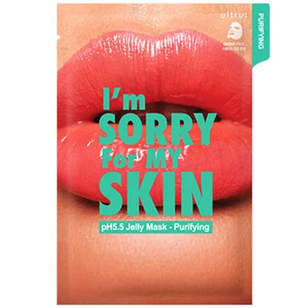 Ultru I'm Sorry For My Skin pH5.5 Jelly Mask Purifying - Зволожуюча та очищаюча тканинна маска