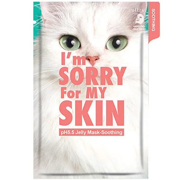 Ultru I'm Sorry For My Skin pH5.5 Jelly Mask Soothing - Заспокійлива зволожуюча тканинна маска