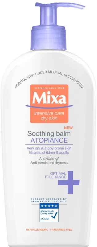 Молочко Mixa Body & hands для чутливої ​​шкіри тіла, схильної до атопії, 400 мл