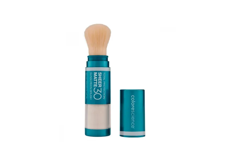 Матуюча сонцезахисна пудра з пензлем COLORESCIENCE Sunforgettable Total Protection Sheer Matte SPF 30 4.3 г