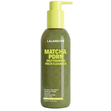 LALARECIPE Matcha PDRN Self-Foaming Pack Cleanser