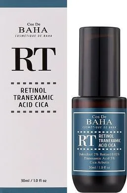 Сироватка з бакучіолом, ретинолом і транексамовою кислотою - Cos De Baha RT Retinol Tranexamic Serum, 30 мл
