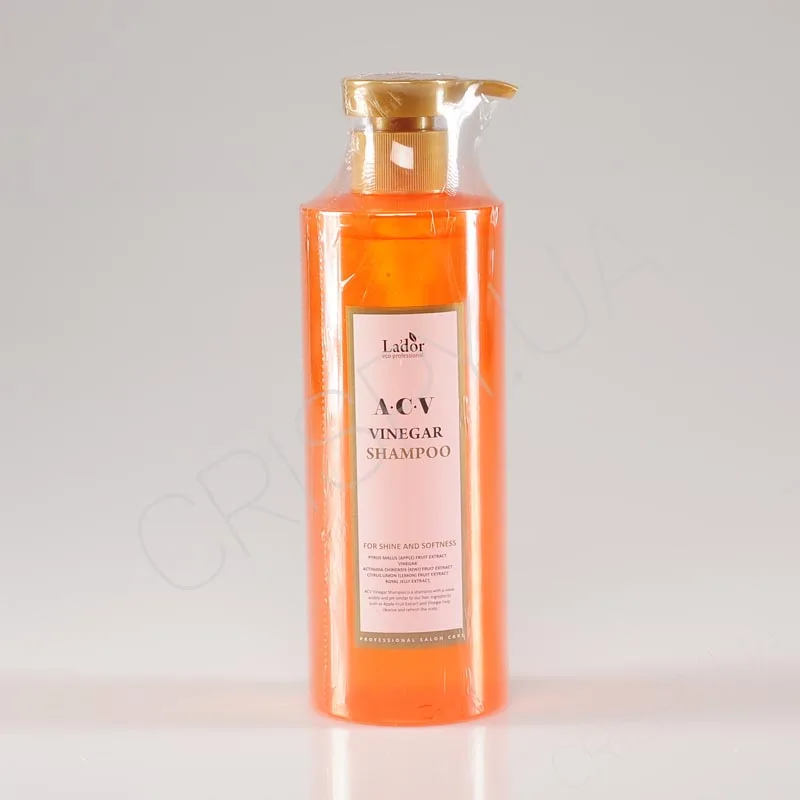 Шампунь для сяйва волосся з екстрактом яблука та яблучним оцтом Lador ACV VINEGAR SHAMPOO ➜Купити оптом, в роздріб корейську косметику Ладор