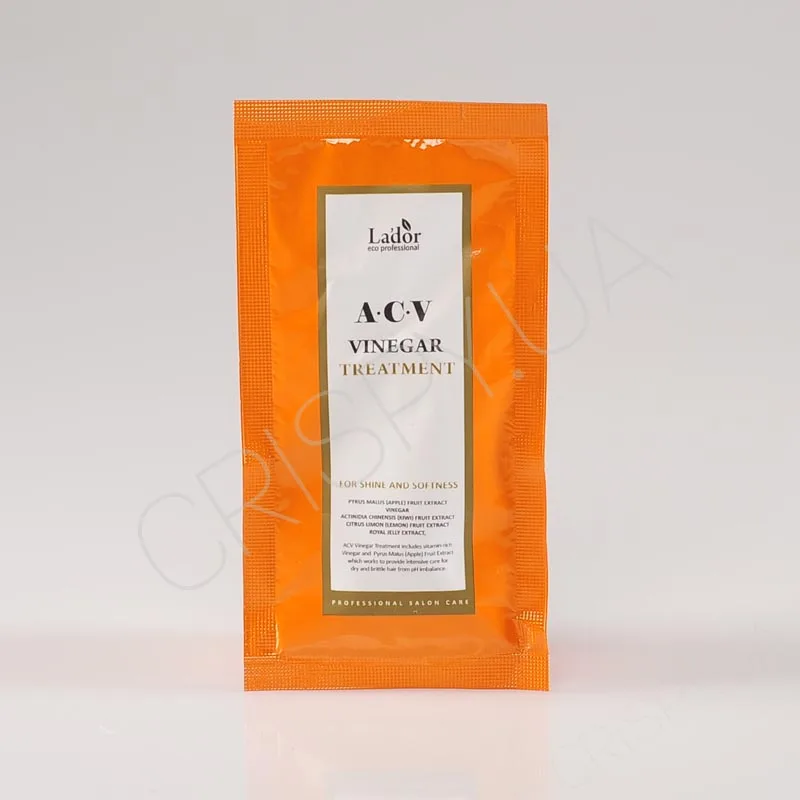 Пробник маски для сяйва волосся з кератином та яблучним оцтом Lador ACV VINEGAR TREATMENT ✽Купити оптом, в роздріб косметику Ладор