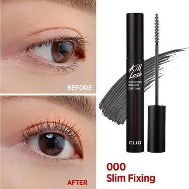 CLIO Kill Lash Super Proof Mascara #SLIM FIXING – чорна туш для натурального ефекту