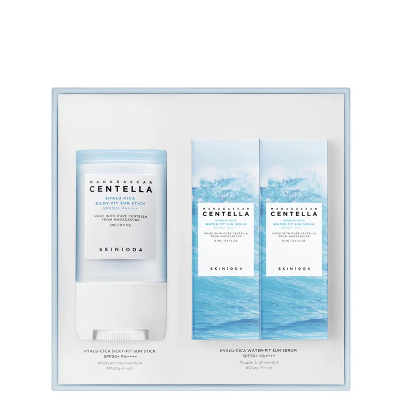 SKIN1004 Madagascar Centella Sunsational Kit — Набір з 2-х сонцезахисник сироваток та сонцезахисного стіку