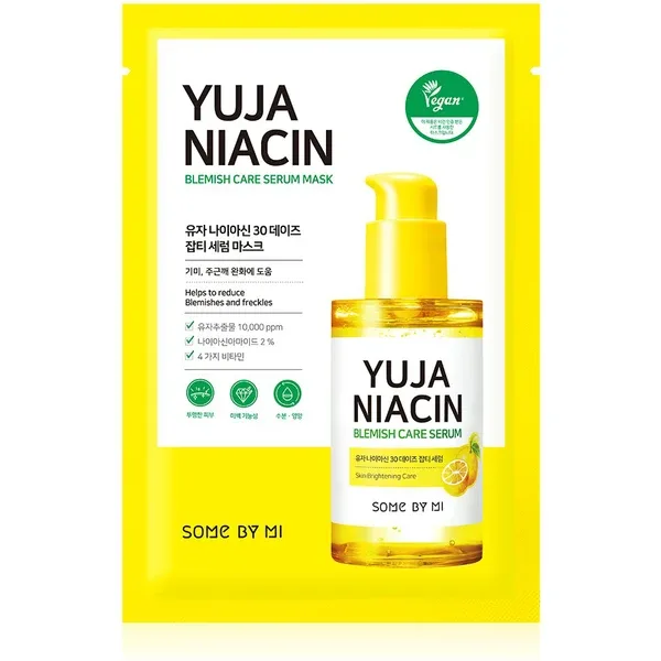 SOME BY MI Yuja Niacin 30 Days Blemish Care Mask - Освітлююча тканинна маска