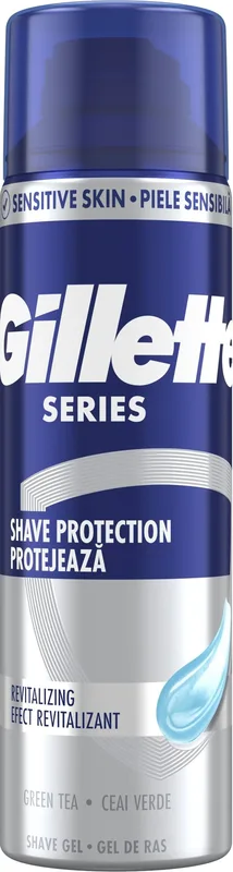Гель для гоління Gillette Series відновлюючий із зеленим чаєм 200 мл