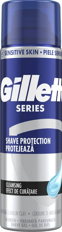 Гель для гоління Gillette Series Очищаючий з вугіллям 200 мл