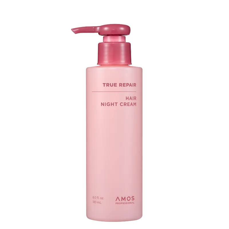 Amos Professional True Repair Night Cream 180 мл — Нічний незмивний крем для сухого та пошкодженого волосся