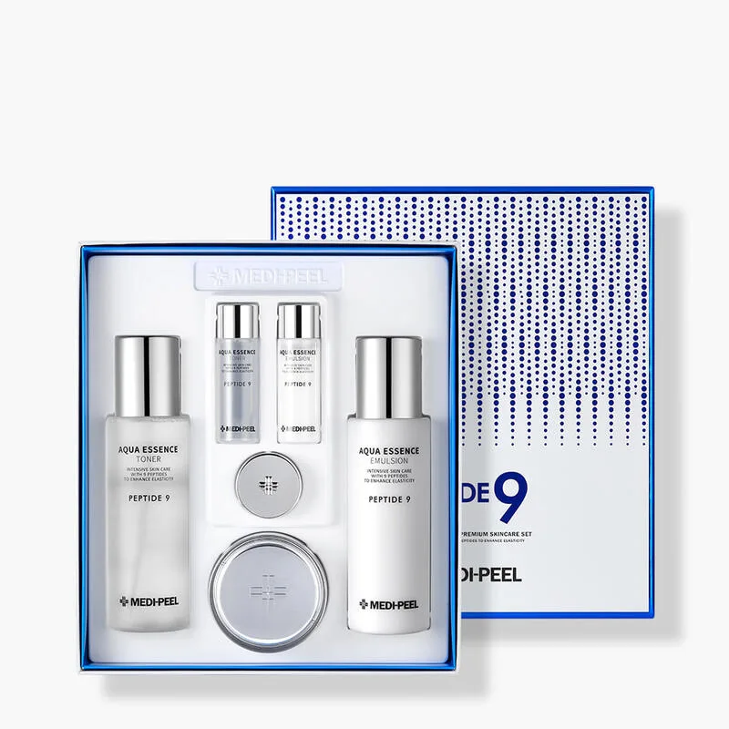Набір засобів з пептидами для омолодження шкіри обличчя Medi-Peel Peptide 9 Skin Care Special Set ❀Меді-Піл тонер, емульсія, крем