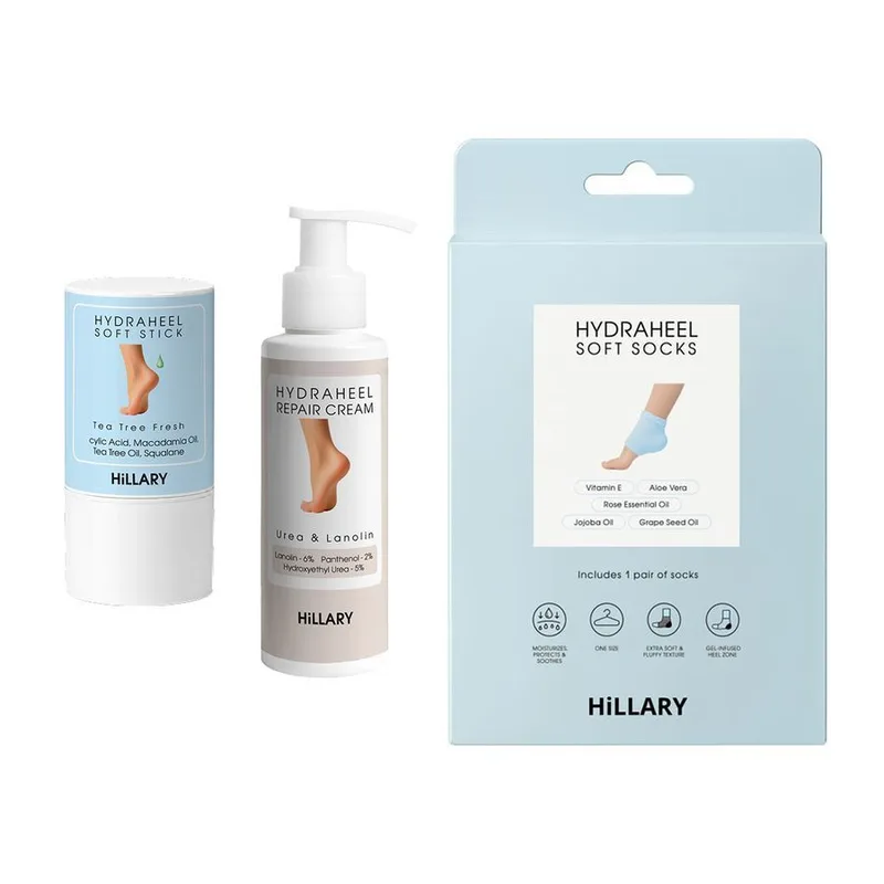 Комплекс для пом’якшення та відновлення потрісканих п’ят Hillary Cracked Heel Softening & Repair Complex