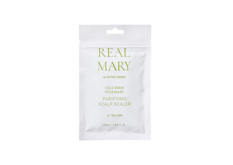 Очищаюча маска для шкіри голови з морською сіллю RATED GREEN Real Mary Cold Brewed Rosemary Purifyng Scalp Scaler