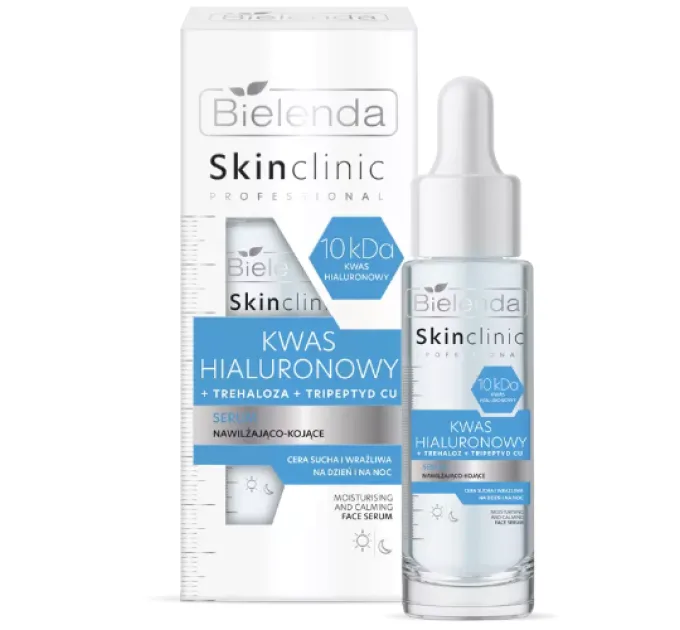 Зволожуюча та заспокійлива сироватка з гіалуроновою кислотою - Skin Clinic Professional