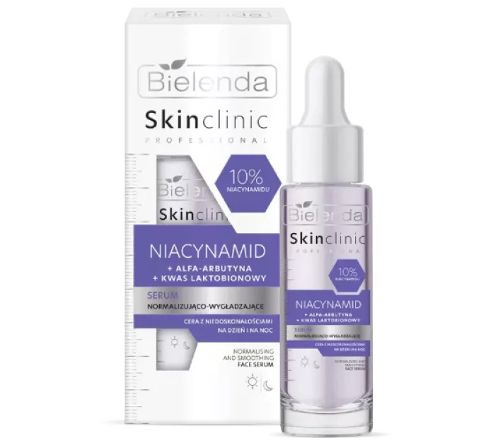 Нормалізуюча і розгладжуюча сироватка з ніацинамідом - Skin Clinic Professional