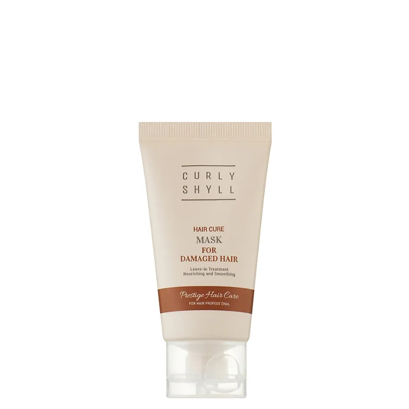 Curly Shyll Hair Cure Mask 40 мл — Незмивна маска з термозахистом для пошкодженого волосся (міні)