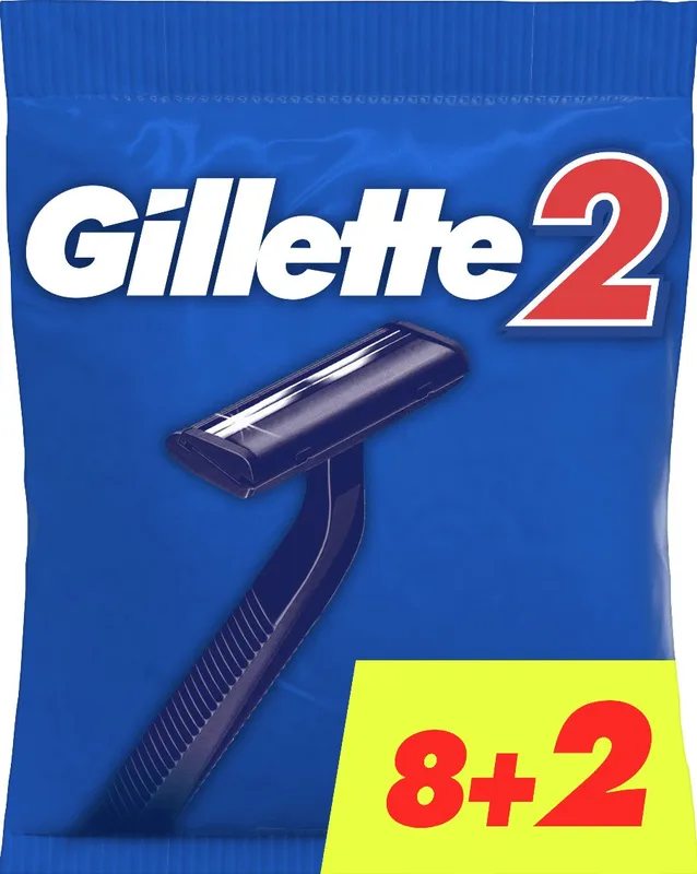 Одноразові станки для гоління (бритви) чоловічі Gillette 2, 10 шт.
