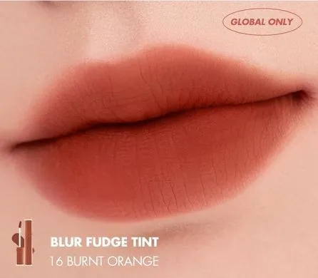 rom&nd Blur Fudge Tint – матовий тінт для губ 16 Burnt Orange