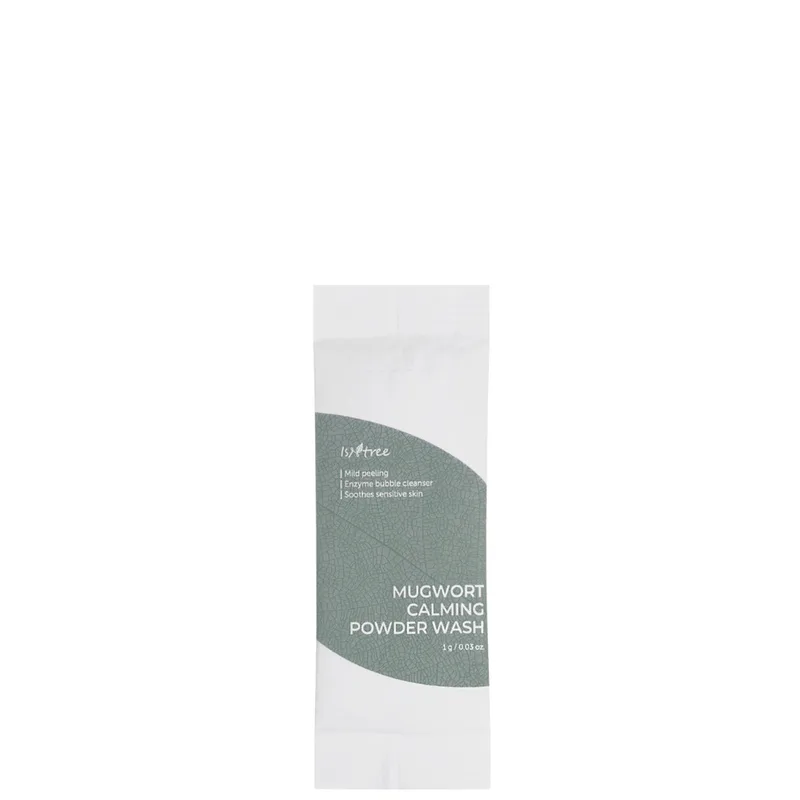 IsNtree Mugwort Calming Powder Wash 1 г — Ензимна пудра з полином для проблемної шкіри (саше)