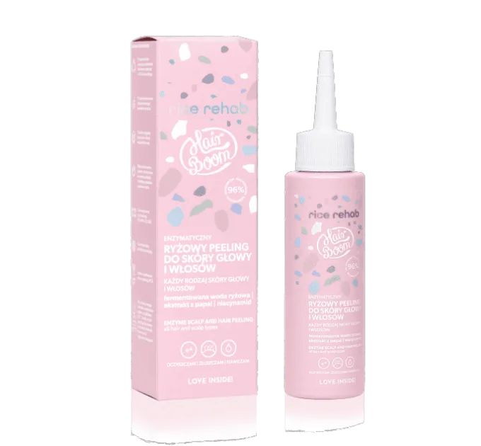 Ензимний рисовий пілінг для шкіри голови та волосся - HairBoom