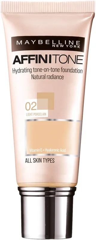Тональний крем для обличчя Maybelline New York Affinitone відтінок 02 Слонова кістка 30 мл