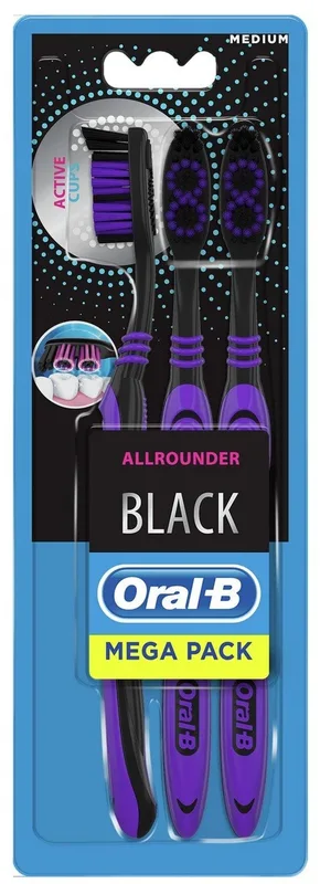 Зубна щітка Oral-B Всебічне чищення Black 3 шт.