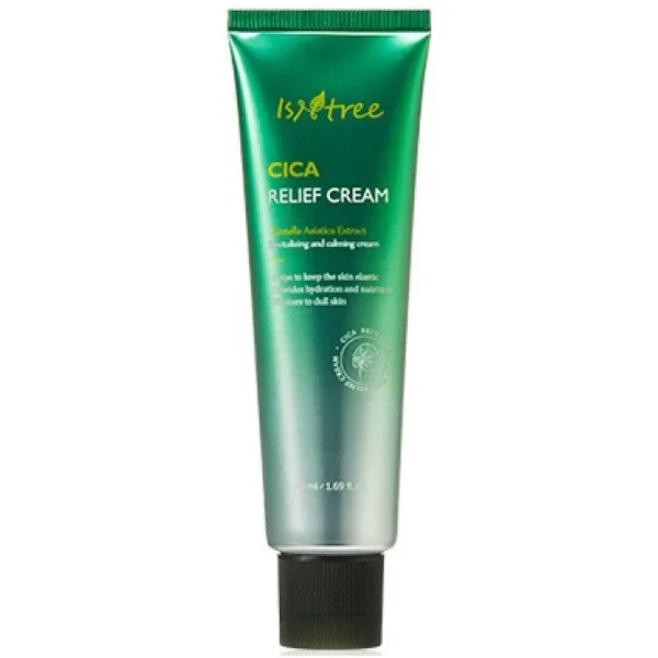 ISNTREE Cica Relief Cream - Відновлюючий та заспокійливий крем з центелою