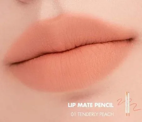 rom&nd Lip Mate Pencil Be Oveeer Shade – олівець для губ 01 Tenderly Peach (термін придатності до 05.06.2027)