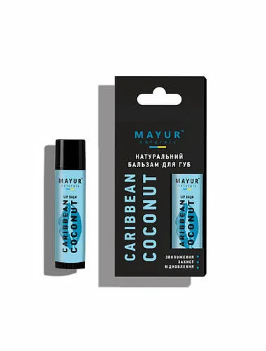 Натуральний бальзам для губ "Кокос" TM Mayur 5 г