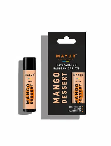 Натуральний бальзам для губ "Манго" TM Mayur 5 г