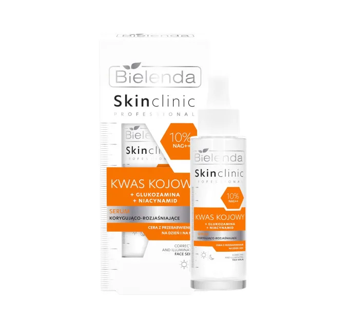 Сироватка з КОЄВОЮ КИСЛОТОЮ для корекції та освітлення шкіри - SKIN CLINIC PROFESSIONAL