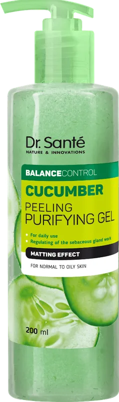 Гель-пілінг Dr.Sante Cucumber Balance Control для щоденного використання 200 мл