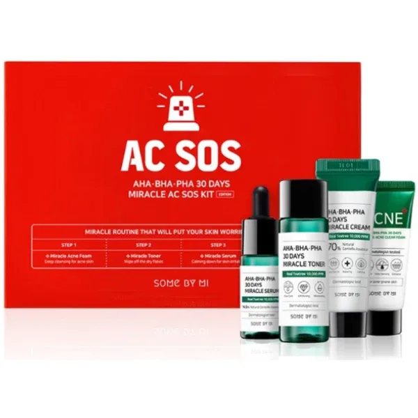 SOME BY MI AHA BHA PHA 30 Days Miracle AC SOS Kit - Набір мініатюр для проблемної шкіри