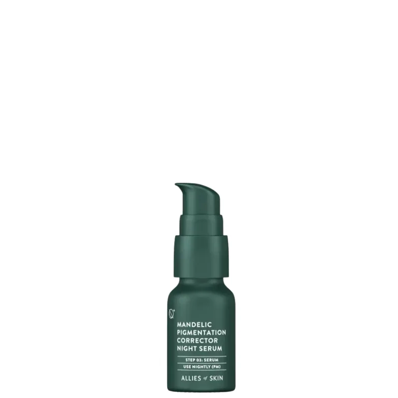 Allies Of Skin Mandelic Pigmentation Corrector Night Serum 8 мл — Нічна сироватка для обличчя проти пігментації, постакне та тьмяності (міні)