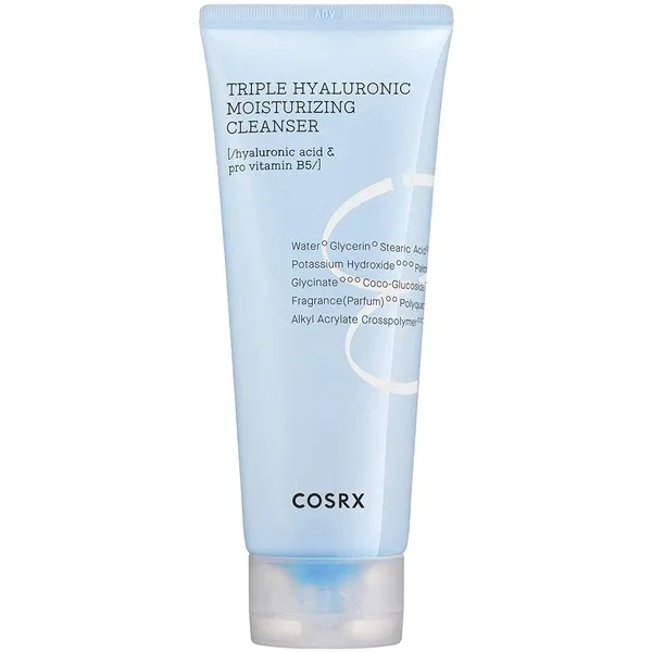 Cosrx Hydrium Triple Hyaluronic Moisture Cleanser — зволожуюча пінка для вмивання з гіалуроновою кислотою і вітаміном В5