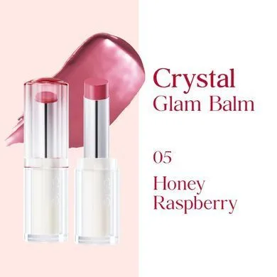 CLIO Crystal Glam Balm – сяючий бальзам для губ 05 Honey Raspberry