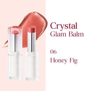 CLIO Crystal Glam Balm – сяючий бальзам для губ 06 Honey Fig