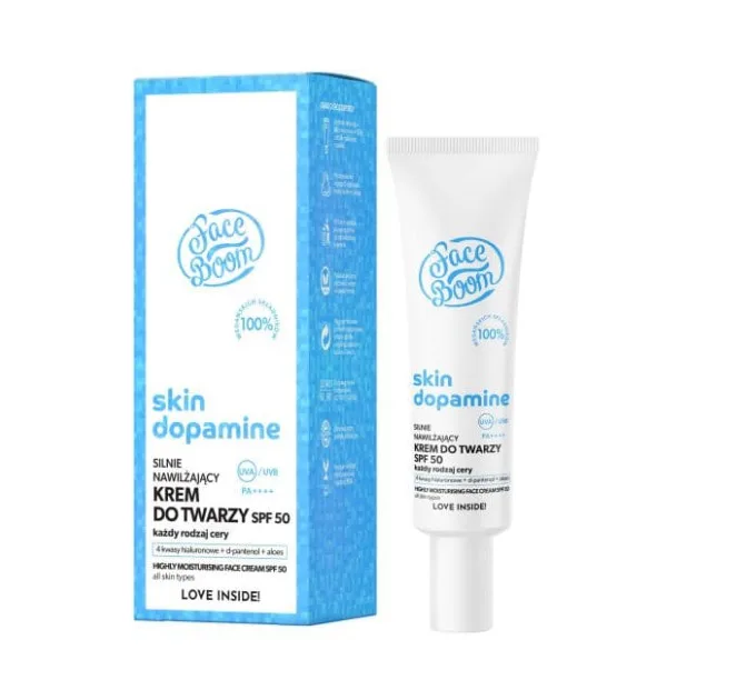 Сильно зволожуючий крем для обличчя spf 50 - Skin Dopamine