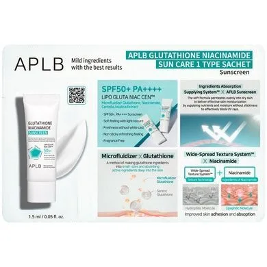 APLB Glutathione Niacinamide Sun Care 1 Type Sachet
