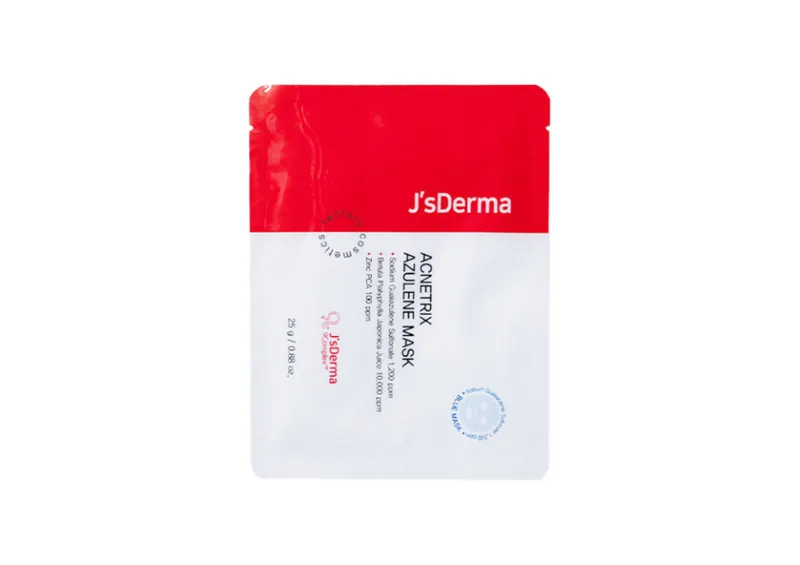 Тканинна маска заспокійлива з азуленом JS DERMA Acnetrix Azulene Mask 25 г