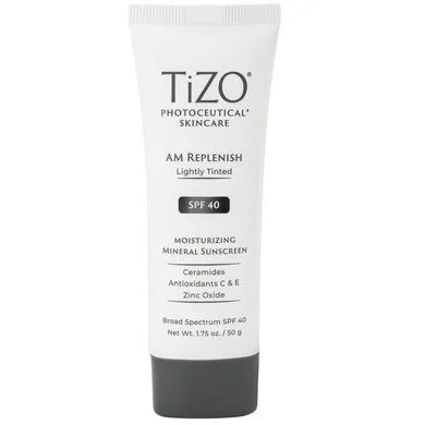 TiZO Photoceutical Skincare AM Replenish Lightly Tinted SPF 40