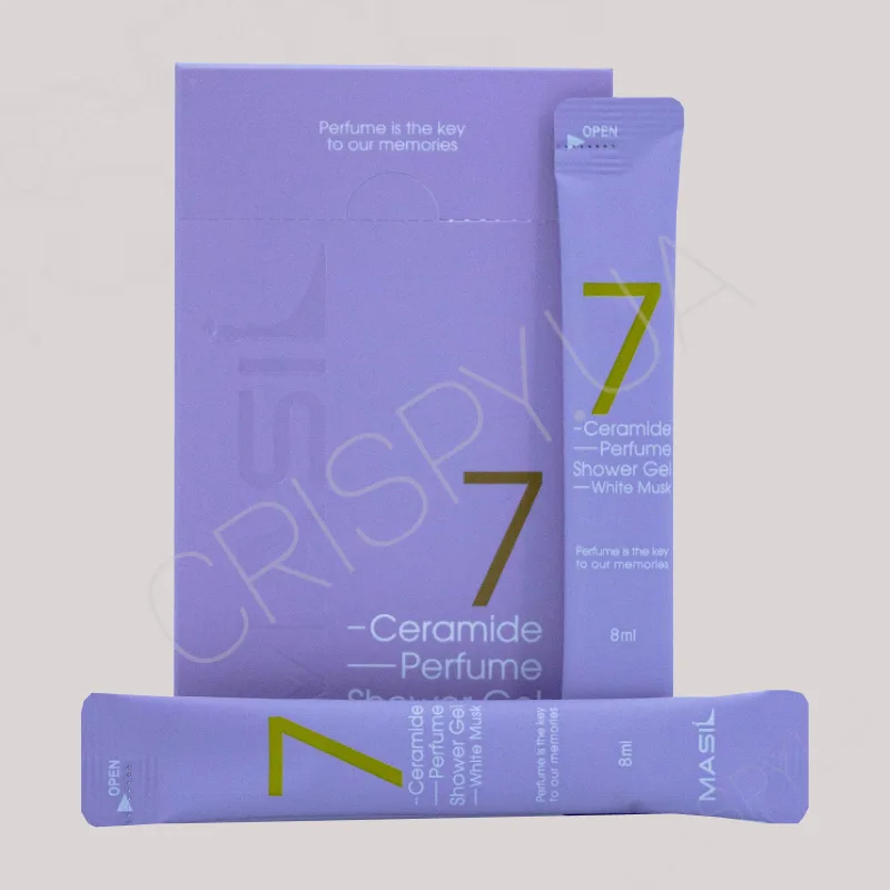 Парфумований гель для душу з церамідами MASIL 7 CERAMIDE PERFUME SHOWER (WHITE MUSK) - 8 мл * 20 шт