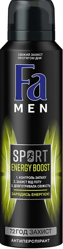 Антиперспірант Fa Men Sport Energy Boost спрей чоловічий 150 мл