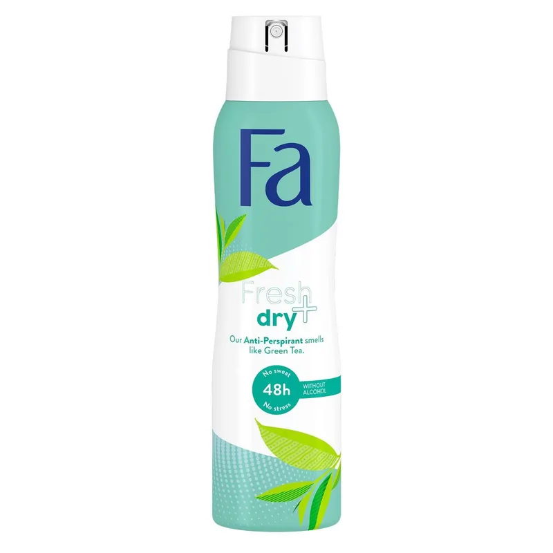 Антиперспірант-спрей Fa Fresh & Dry без спирту Аромат зеленого чаю 150 мл