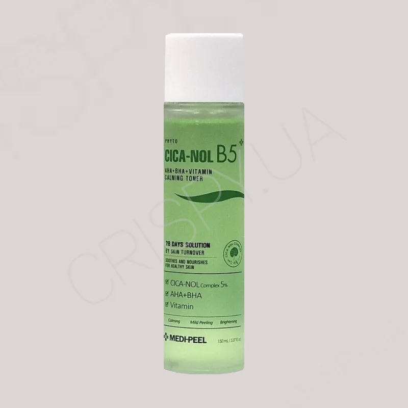 Відновлюючий тонік проти запалень MEDI PEEL PHYTO CICA-NOL B5 AHA BHA VITAMIN CALMING TONER - 150 мл