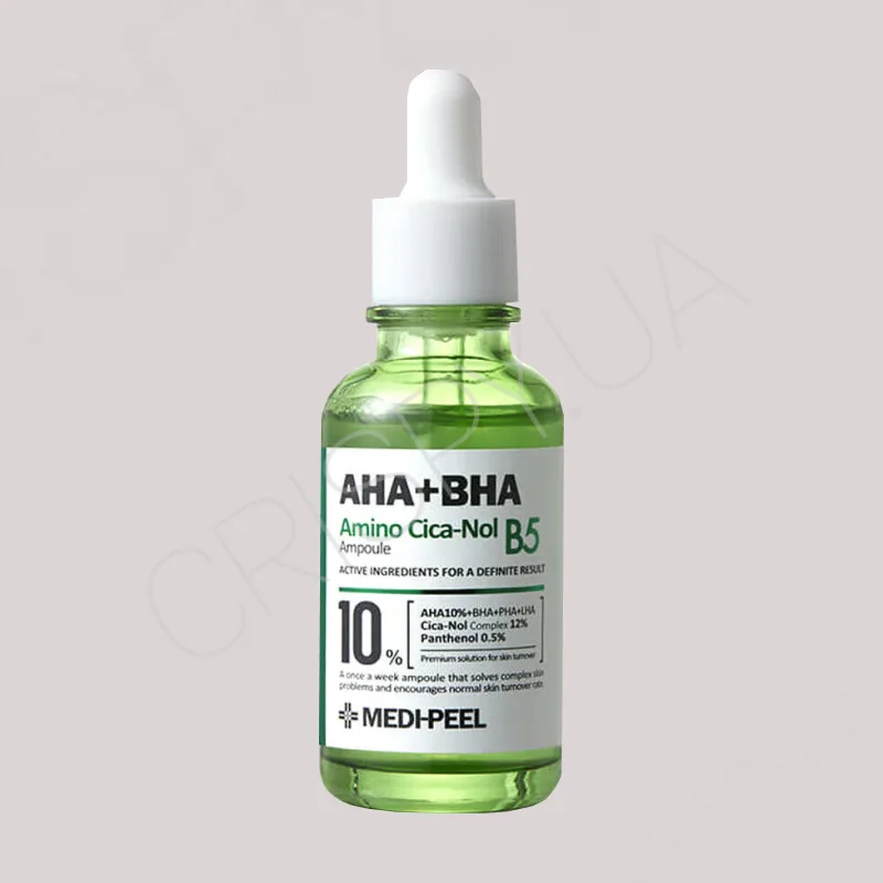 Відновлююча сироватка для чутливої та проблемної шкіри MEDI PEEL AHA BHA AMINO CICA-NOL B5 AMPOULE - 30 мл