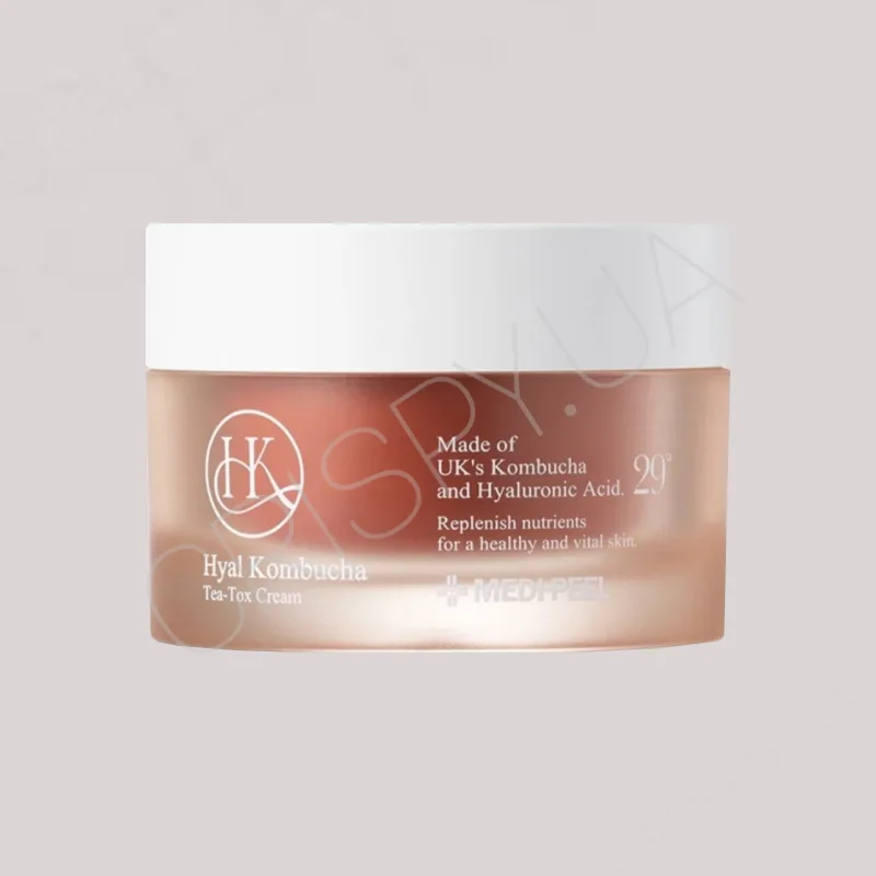 Hyal Kombucha Tea-Tox Cream - Зволожуючий ампульний крем з комбучею та гіалуроновою кислотою