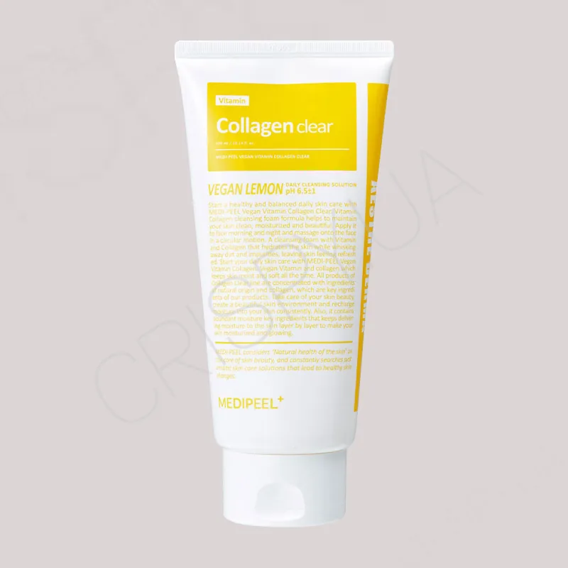 Пінка для вмивання з колагеном та вітамінами для сяйва шкіри - Medi Peel Vegan Vitamin Collagen Clear